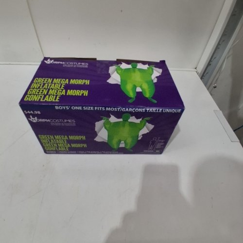 BOYS MORPH COSTUMES MEGA MORPH INFLATABLE COSTUME - ONE SIZE FITS MOST - GREEN image 2