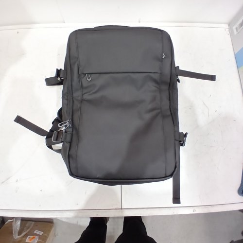 POIXM AIRBACK TRAVEL EXPANDABLE LAPTOP BACKPACK WITH PUMP VACUUM AND USB CHARGING PORT, 25L-60L, BLACK image 2