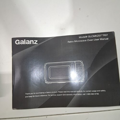 GALANZ RETRO STYLE COUNTERTOP MICROWAVE OVEN - 0.7CU.FT. - WHITE (MODEL: GLCMKZ07WER07) image 4