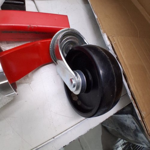 HEAVY DUTY VEHICLE WHEEL DOLLY - 12" TIRE WIDTH - 1500LBS MAX CAPACITY - BLACK/SILVER/RED (MODEL: MR8014-1) image 3