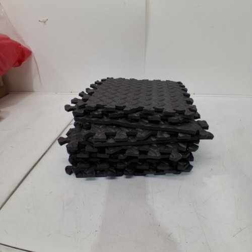 12PK INTERLOCKING FOAM FLOOR TILES - 12" X 12" - BLACK image 2