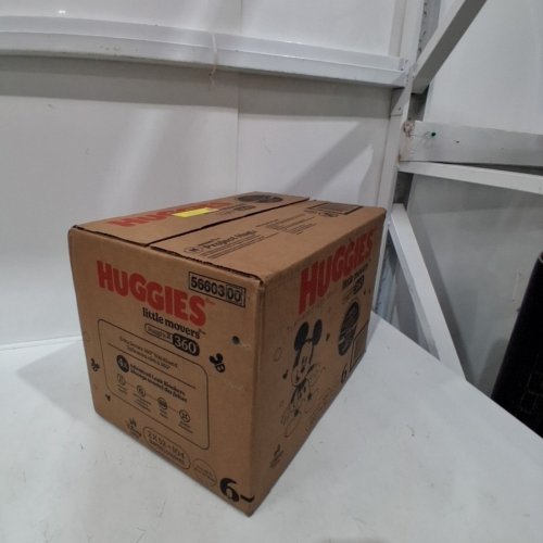 104PK HUGGIES LITTLE MOVERS HUGGFIT 360° WAISTBAND BABY DIAPERS - SIZE 6 (35+ LBS) image 2