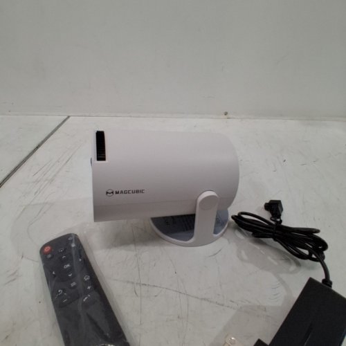 ALWTNIET PORTABLE SMART PROJECTOR BLUETOOTH, WIFI, & AUTO KEYSTONE CORRECTION - WHITE (MODEL: HY300PRO+) image 4