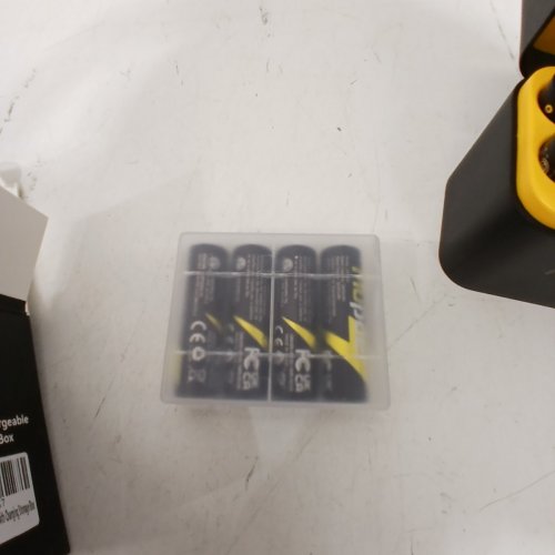 8PK MUPOER AA RECHARGEABLE LITHIUM BATTERY SET WITH FAST CHARGING CASE - 1.5V - BLACK (MODEL: TF-CD-009LDC) image 3