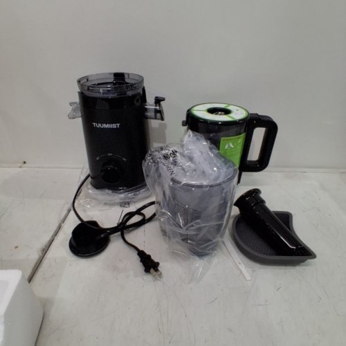 TUUMIIST COLD PRESS MASTICATING SLOW JUICER - 5.3" FEEDING CHUTE - 60OZ - BLACK (MODEL: TM-580SJ) image 3