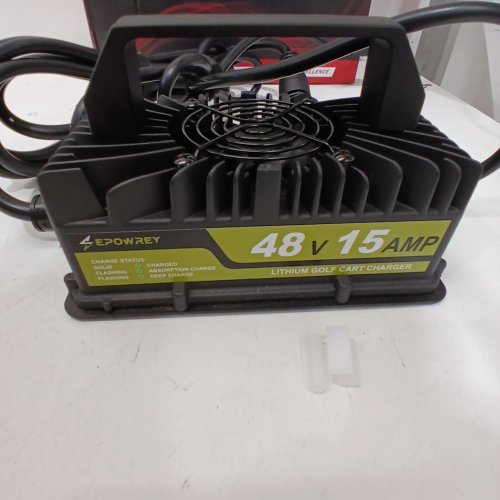 EPOWREY LITHIUM GOLF CART CHARGER - 48 V 15 AMP - BLACK image 3
