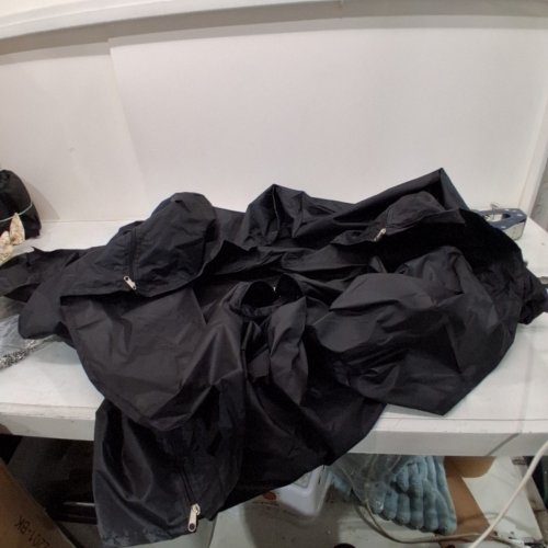 OUTDOOR TABLE COVER WITH MULTIPLE ZIPPERS - 43" X 30" - BLACK image 3