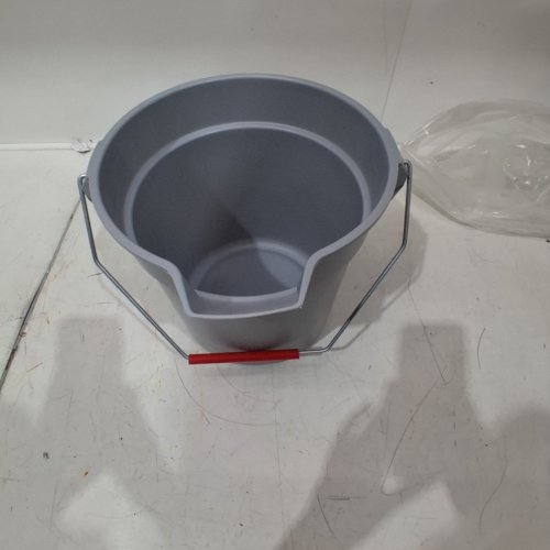 RUBBERMAID COMMERCIAL BRUTE HIGH-DENSITY POLYETHYLENE ROUND BUCKET - 2.5 GALLON - GREY (MODEL: FG296300GRAY) image 2