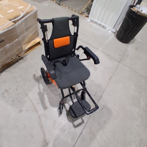 WEYRAL LIGHTWEIGHT PORTABLE TRANSIT TRAVEL WHEELCHAIR WITH TELESCOPING HANDLE (MODEL: Z80) image 2
