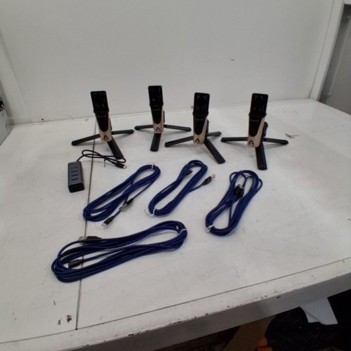 14PC APOGEE HYPEMIC PODCAST KIT WITH HARD CASE & TRIPODS - BLACK / COPPER (MODEL: 3500-0146-0000) image 2