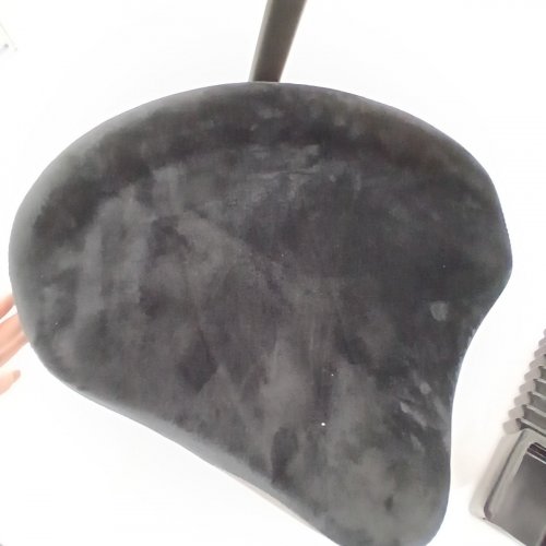 TENTOTEN PORTABLE REMOVABLE SOFT VELVET TOP DRUM THRONE SEAT WITH BACKREST - BLACK image 5