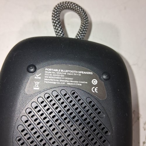 MONSTER S300 PORTABLE WATERPROOF BLUETOOTH SPEAKER WITH RGB LIGHTS - BLACK (MODEL: MS62148) image 3