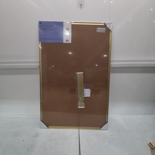 AITAKATTA DRY ERASE WHITE BOARD WITH ALUMINUM FRAME HANDLE AND MARKER - 23" X 35" - GOLD image 3