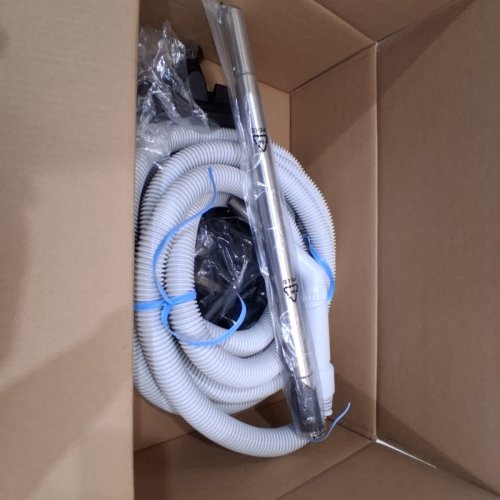 OVO CENTRAL VACUUM HOSE KIT WITH ACCESSORIES - 30FT - WHITE (MODEL:774891064549) image 2