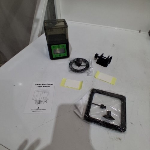 AUTOMATIC SMART FISH AQUARIUM FEEDER DISPENSER WITH TIMER AND LCD DISPLAY - 320ML CAP - GREEN (MODEL: F18C) image 5