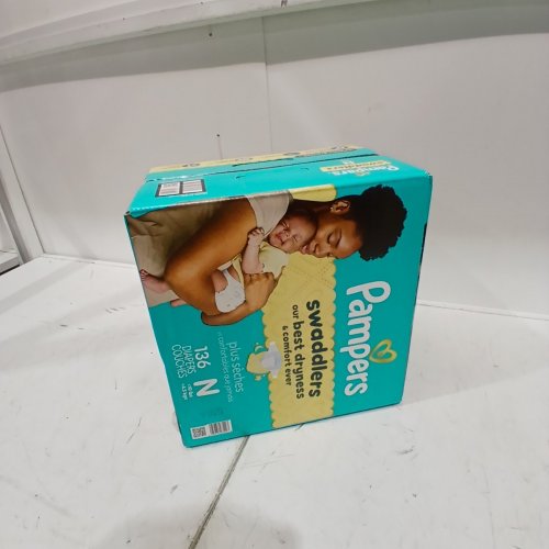 136PK PAMPERS SWADDLERS DIAPERS - NEWBORN SIZE image 2