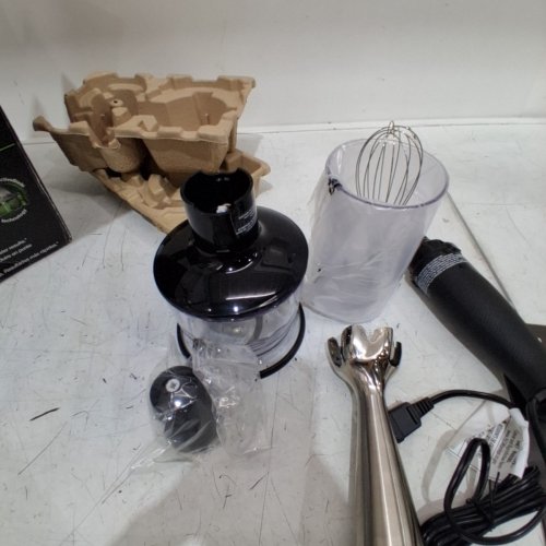 BRAUN 3-IN-1 MULTIQUICK 7 IMMERSION HAND BLENDER/CHOPPER SET - BLACK/STAINLESS STEEL (MODEL: HB701AN/MQ7035X) image 4
