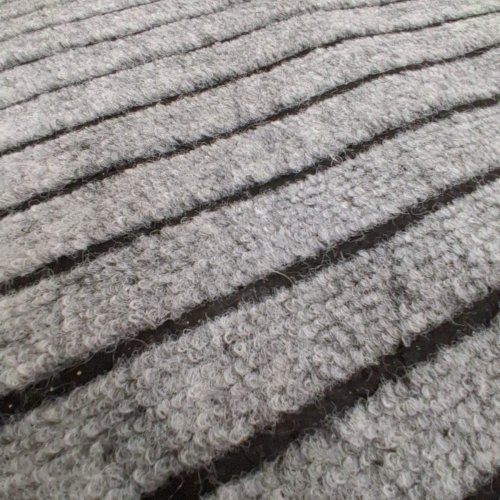 KOLOKO INDOOR/OUTDOOR RUNNER RUG WITH NON-SLIP RUBBER BACKING - 2FT X 6FT - GREY image 3