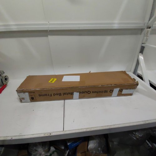 DUMMUP HEAVY DUTY METAL PLATFORM NO BOX SPRING NEEDED BED FRAME - 16" HIGH - QUEEN - BLACK (MODEL: YC-003-Q) image 3