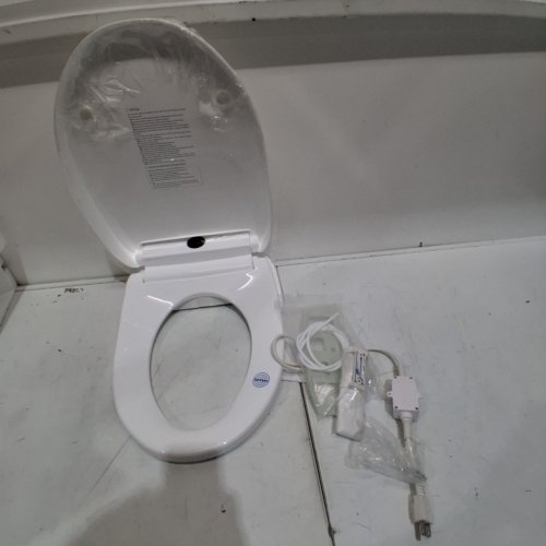 LXLU ELECTRONIC SMART BIDET TOILET SEAT WITH REMOTE & HEAT FUNCTIONS - OVAL - WHITE (MODEL: HDJ132V) image 3
