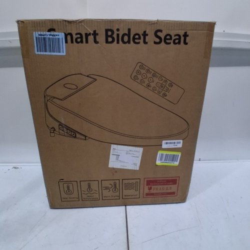 LXLU ELECTRONIC SMART BIDET TOILET SEAT WITH REMOTE & HEAT FUNCTIONS - OVAL - WHITE (MODEL: HDJ132V) image 5
