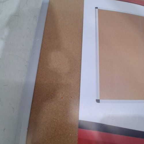 VIZ-PRO CORK BULLETIN BOARD WITH SILVER ALUMINIUM FRAME - 36" X 24" - BEIGE/SILVER - (MODEL: NB3624C) image 6