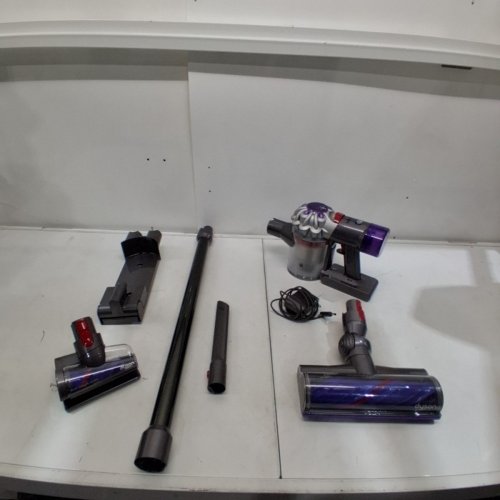 DYSON V8 RECHARGABLE HANDHELD STICK VACCUM - GREY/PURPLE (MODEL: SV25) image 9