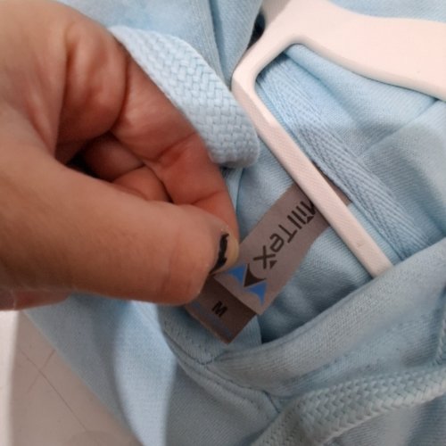 WOMEN'S MILLTEX PULLOVER HOODIE - MEDIUM - LIGHT BLUE image 3