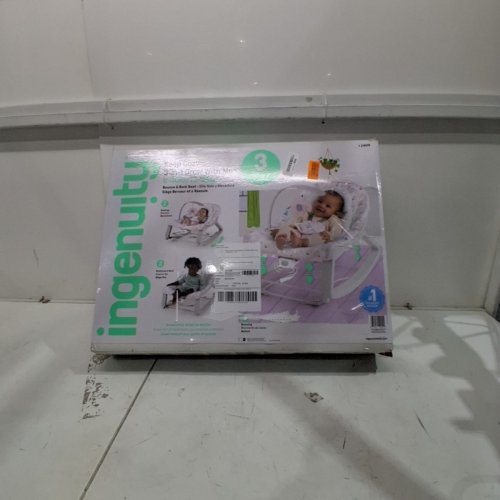 INGENUITY KEEP COZY 3-IN-1 GROW WITH ME VIBRATING BABY BOUNCER SEAT & ROCKER - 6-40LBS - PINK/GREY - (MODEL: 12909) image 4