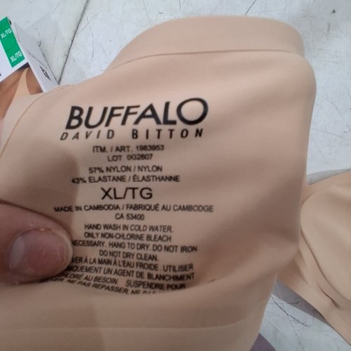 WOMEN'S BUFFALO DAVID BITTON WIRE-FREE BRA - EXTRA LARGE - TAN (STYLE: 1983953) image 2