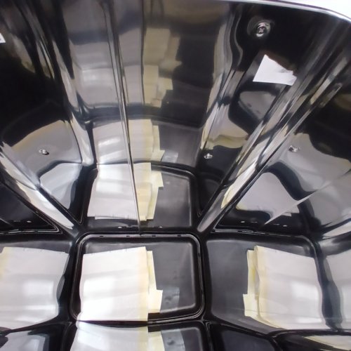 EKO HUDSON STEP TRASH CAN WITH REAR TRASH BAG STORAGE COMPARTMENT - 75L - BLACK image 4