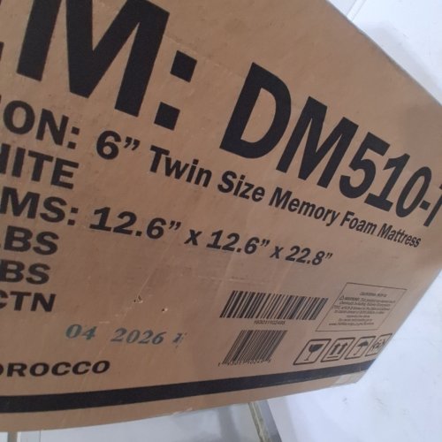 ARTEMISIA MEMORY FOAM MATTRESS - 6" TWIN - WHITE (MODEL: DM510-T) image 3
