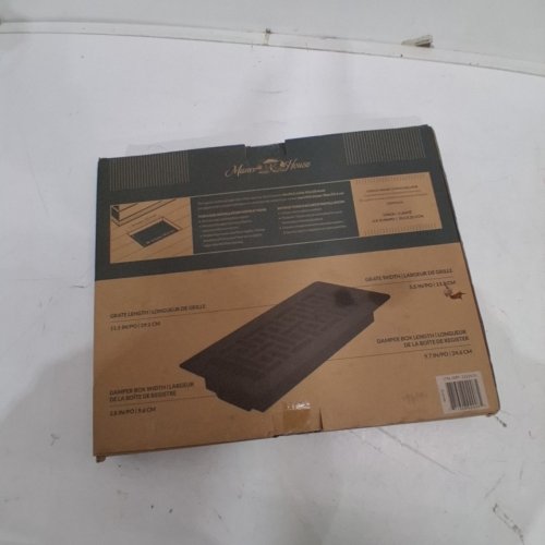 3PK MANOR HOUSE ORIENTAL LOW PROFILE FLOOR REGISTER - 4" X 10" - BLACK image 3