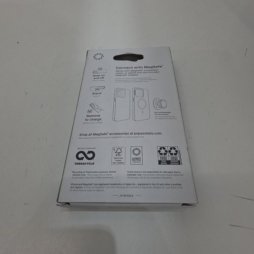 POPSOCKETS MAGNETIC POPGRIP AND STAND FOR MAGSAFE WITH ADAPTER - TRANSLUCENT BLUE/WHISPER MOTH image 2