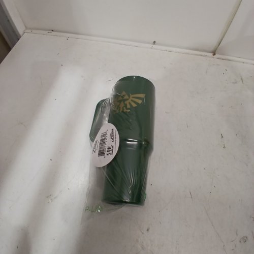 NINTENDO LEGEND OF ZELDA METAL TUMBLER WITH STRAW - 40OZ - GREEN image 4