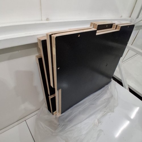 YES4ALL 3-IN-1 WOODEN PLYOMETRIC BOX WITH A NON-SLIP SURFACE FOR HOME WORKOUT - 24" X 20" X 16'' - BLACK image 3