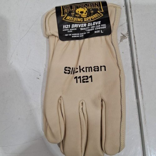 SLICKMAN 1121 GENERAL WORKING DRIVER GLOVES - LARGE - TAN image 2