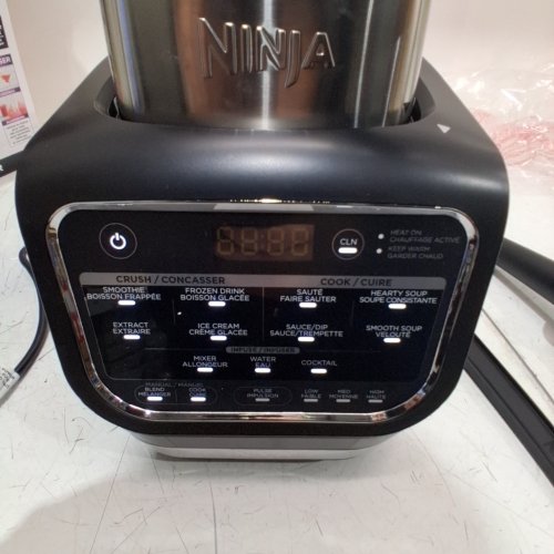 NINJA FOODI AUTOIQ HOT & COLD BLENDER - 64OZ. GLASS PITCHER/1000W - BLACK (MODEL: HB150C/HB152) image 2
