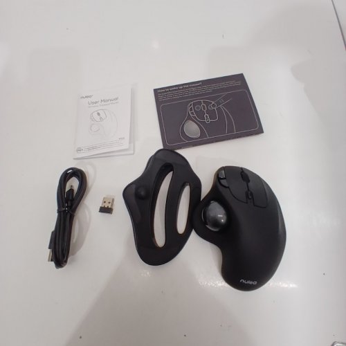 NULEA RECHARGEABLE ERGONOMIC, EASY THUMB CONTROL, PRECISE & SMOOTH TRACKING MOUSE WITH 3 DEVICE CONNECTIVITY - BLACK (MODEL:M501) image 2