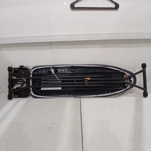 KINGRACK HEAVY DUTY ADJUSTABLE HEIGHT IRONING BOARD WITH IRON REST - 43" - BLACK - (MODEL: QP1343HT3-BK) image 3