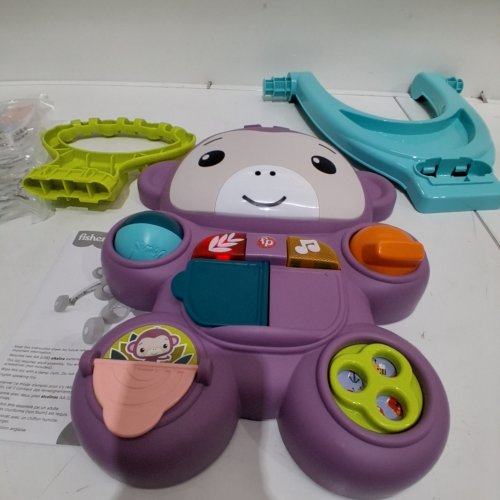 FISHER-PRICE LEARN WITH ME PURPLE MONKEY WALKER INTERACTIVE TOY (MODEL: JFD92) image 2