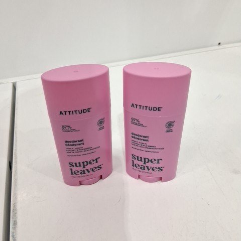 2 ATTITUDE SUPER LEAVES COCONUT & WILD BERRIES DEODORANT - 75 G EACH image 2