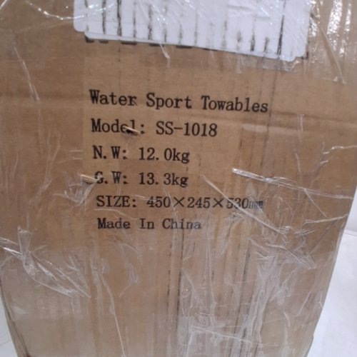 VEVOR TOWABLE INFLATABLE TUBES FOR BOATING - 340 LBS MAX - BLACK AND BLUE (MODEL: SS-1018) image 2