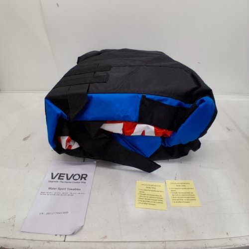 VEVOR TOWABLE INFLATABLE TUBES FOR BOATING - 340 LBS MAX - BLACK AND BLUE (MODEL: SS-1018) image 3
