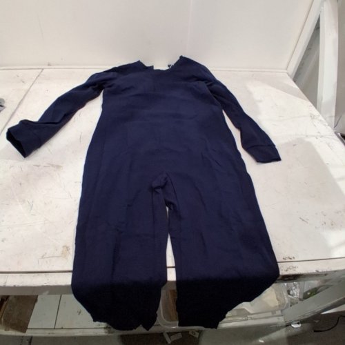 KID'S LONG SLEEVE FULL BODY ROMPER ONE-PIECE JUMPSUIT - 10 - NAVY image 2