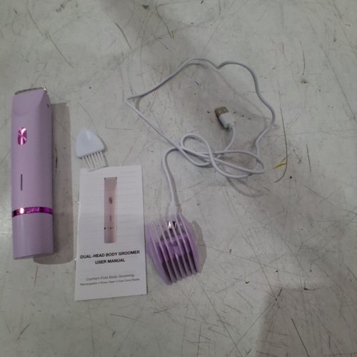 WOMEN'S ELECTRIC PORTABLE DUAL HEAD SHAVER WITH TYPE-C CHARGING & 1 HOUR RUNTIME - PURPLE image 4