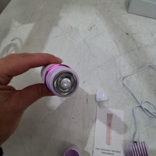 WOMEN'S ELECTRIC PORTABLE DUAL HEAD SHAVER WITH TYPE-C CHARGING & 1 HOUR RUNTIME - PURPLE image 5