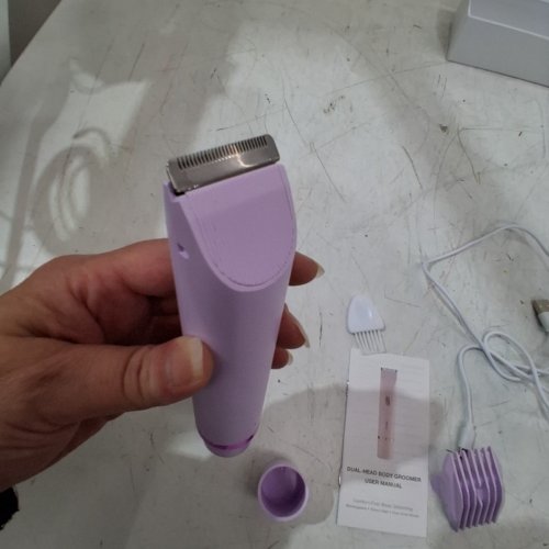 WOMEN'S ELECTRIC PORTABLE DUAL HEAD SHAVER WITH TYPE-C CHARGING & 1 HOUR RUNTIME - PURPLE image 6