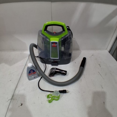 BISSELL LITTLE GREEN PORTABLE DEEP CLEANING VACUUM - 37OZ TANK MAX - GREEN/GREY (MODEL : 2513B) image 3