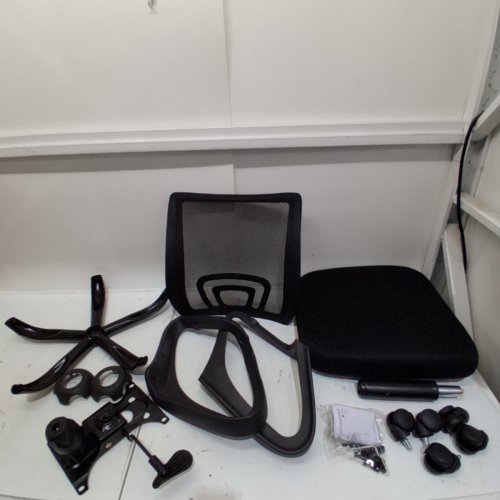 DEFORD MESH TASK CHAIR - LUMBAR SUPPORT, UP TO 250LBS - 22" -BLACK- (MODEL: OC-H03) image 2